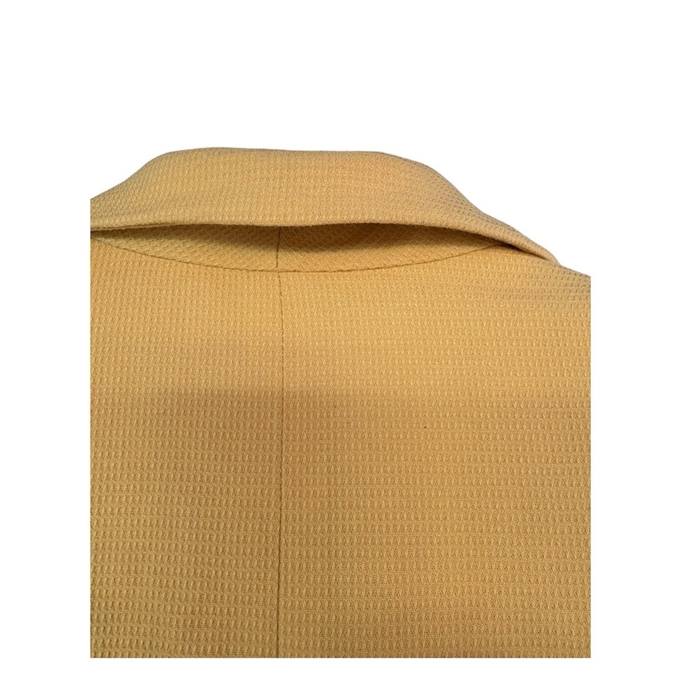 Kasper Women's Yellow Notch Collar Button Blazer - Picture 4 of 10